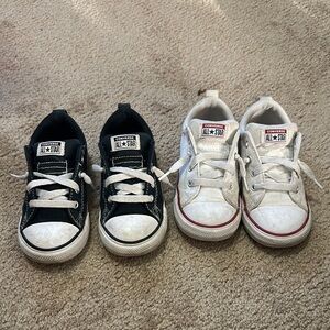 Converse Kids' Black and White Sneakers